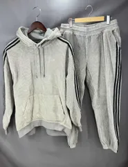 ★ adidas アディダス IVY PARK アイビーパーク 上下セットアップ パーカー HG2520 HG2524 メンズ Oサイズ グレー 通年