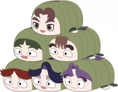 【中古】ぬいぐるみマスコット・ぬいぐるみバッジ 全6種セット 「忍たま乱太郎 ぽてコロマスコット4」