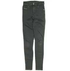 DIESEL ディーゼル SLANDY-HIGH スーパースキニーハイウエストデニムパンツ 24 BLACK ジップフライ ジーンズ ボトムス g23784
