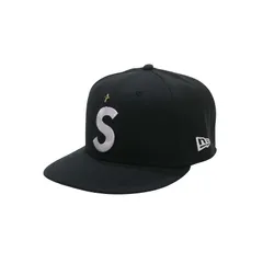 SUPREME シュプリーム 24SS GOLD CROSS S LOGO NEW ERA CAP ゴールドクロス Sロゴ ニューエラ キャップ ブラック 帽子 サイズ7 3/8(58.7) Febz