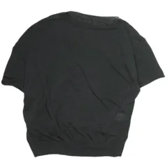 O オー 25SS COTTON NAYLON T-SHIRT コットンナイロンTシャツ 25080042502020 Free Black セーター CITYSHOP ニット アシンメトリー トップス g23740のサムネイル