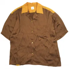 6 ROKU BEAUTY&YOUTH UNITED ARROWS ロク ビューティーアンドユース ユナイテッドアローズ 日本製 BOWLING SHIRT ボーリングシャツ 8616-299-0028 Free Brown 半袖 開襟 オープンカラーのサムネイル