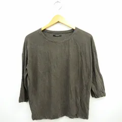 ジャーナルスタンダード JOURNAL STANDARD カットソー Tシャツ 丸首 無地 薄手 七分袖 チャコールグレー /TT16