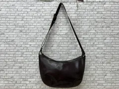 aniary ショルダーバッグ レザー ダークブラウン