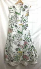 BLAMINK / ブラミンク / ノースリーブワンピース / 7926-299-0034 / ホワイト / 花柄 / サイズ38 / エンボス加工