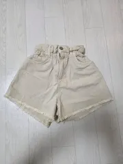 ザラ キッズ 13-14 ベージュ色 カットオフ ハーフパンツ