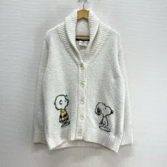 gelato pique ジェラートピケ PEANUTS スヌーピー JQDショールカラー カーディガン ルームウェア F 10132733