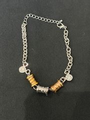 ディズニー キャラクター チャームブレスレット シルバーカラー 希少品 