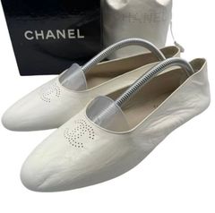 18873✨CHANEL ココマーク ラインストーン クリア バレエシューズ 18873✨CHANEL ココマーク ラインストーン クリア バレエシューズ