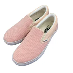186000 現状品 VANS バンズ スリッポン V98CF RK 38 24cm ピンク ホワイト レディース