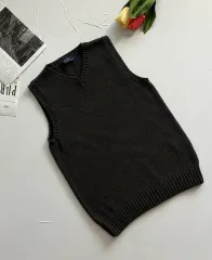 POLO RALPH LAUREN ポロ ラルフローレン グレー ニット ベスト