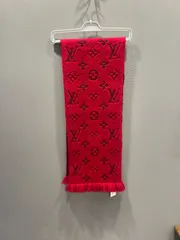 LOUIS VITTON モノグラムマフラー 赤