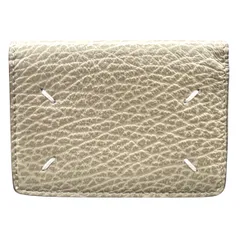 Maison Margiela 11 極美品 メゾン マルジェラ 4ステッチ 三つ折り財布 コンパクトウォレット ミニ財布 S36UI0416 レザー 2022年製造 ベージュ SAランク 中古 鑑定済 マルジェラ財布