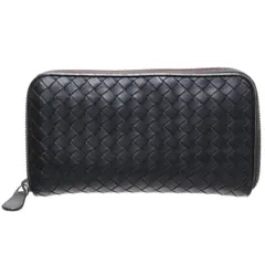 ボッテガヴェネタ イントレチャート ラウンドファスナー長財布  【中古】【全国送料無料】BOTTEGA VENETA  080113AAXiYHG-18014