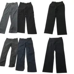 古着卸 まとめ売り ディッキーズ Dickies パンツ 6枚セット (メンズ 30 /31 ) カーゴ ワーク ブラック 中古 古着 ND1529
