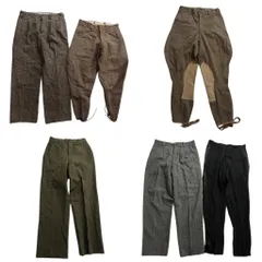 古着卸 まとめ売り ～70’s パンツ 6枚セット (メンズ 28 /30 /32 ) タロンジップ ジョッパーズ ライン 中古 古着 ND1590