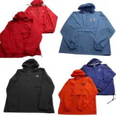 古着卸 まとめ売り ブランドMIX アノラックパーカー ジャケット 6枚セット (メンズ 2XL ) アディダス カーハート チャンピオン 中古 ND1708