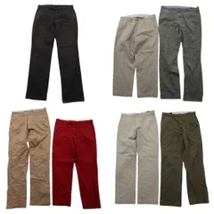 古着卸 まとめ売り ラルフローレン ポロチノ パンツ 7枚セット (メンズ 34 /35 ) ワイド ストレート 90’s 中古 古着 ND2824