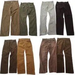 古着卸 まとめ売り リーバイス コーデュロイ パンツ 8枚セット (メンズ M /33 /34 /38 ) 514 559 ストレート ブラウン 中古 古着 ND2879