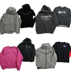 古着卸 まとめ売り ナイキ NIKE スウェット 8枚セット (メンズ S ) ドライフィット フーディー スウォッシュロゴ 中古 古着 ND4200