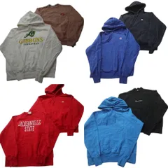 古着卸 まとめ売り チャンピオン Champion リバースウィーブ スウェット 8枚セット (メンズ M ) カレッジ風 フーディー 中古 古着 ND4215