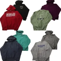 古着卸 まとめ売り チャンピオン Champion リバースウィーブ スウェット 8枚セット (メンズ S ) カレッジ風 前V フーディー 中古 ND4267