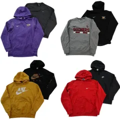 古着卸 まとめ売り ナイキ NIKE スウェット 8枚セット (メンズ M ) カレッジ風 フーディー スウォッシュ 中古 古着 ND4457