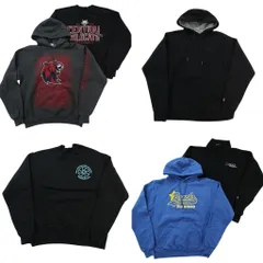 古着卸 まとめ売り チャンピオン Champion スウェット 6枚セット (メンズ M ) ハーフジップ フーディー カレッジ風 中古 古着 ND4447