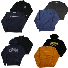 古着卸 まとめ売り チャンピオン Champion スウェット 8枚セット (メンズ M ) アーチロゴ カレッジ風 フーディー 中古 古着 ND4446