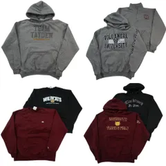 古着卸 まとめ売り チャンピオン Champion スウェット 7枚セット (メンズ M /L ) 三段ロゴ フーディー ハーフジップ 中古 古着 ND4444