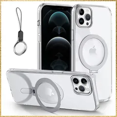 ★送料無料★クリア iPhone 11 Pro Max 用 ケース MagSafe対応【Magsafeスタンド一体型・ストラップ1種付き】アイフォン11 Pro Maxスタンド機能 縦横両対応 HILEGENER スマホケース 耐衝撃 カメラレンズ保護 あいほ