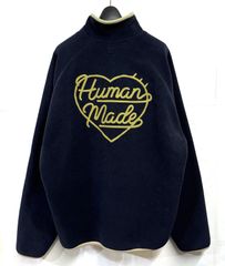 ヒューマンメイド パッチ ジャケット 2way フード ネイビー Lサイズ 