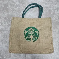 スターバックス ロゴ プリンティング ラタン エコ トートバッグ