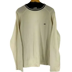 トミージーンズ tommy jeans 90S ロゴ刺繍 L/S Tシャツ メンズ import：L 