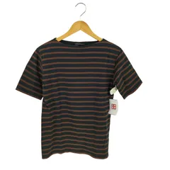 ルミノア Le minor ボーダーボートネックTシャツ メンズ JPN：1 