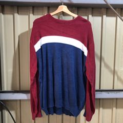 バイカラー ラグラン長袖カットソー ブラック×ボルドーCOTTON PAN 