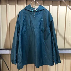 1691 DECATHLON ウィンドブレーカー グリーン 2XL デカトロン ナイロンジャケット ハーフジップ ワンポイント プリントロゴ 古着卸 アメリカ仕入