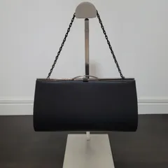 ブラック クラッチバッグ フォーマル バッグ チェーン パーティーバッグ 黒