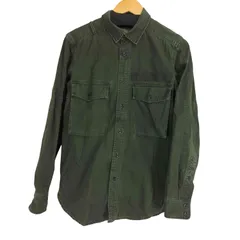 ジースターロー G-STAR RAW バックプリント ミリタリー L/Sシャツ メンズ import：M 