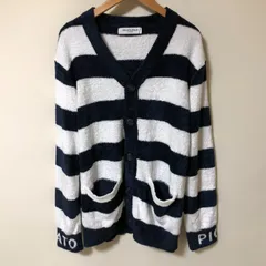 E146　未使用　gelato pique HOMME ジェラートピケ スムーズィー 2ボーダーロゴカーディガン メンズ 羽織り　ナイトウェア ルームウェア