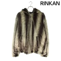 シュプリーム  20AW  Faux Fur Reversible Hooded Jacket バックロゴリバーシブルファーブルゾン メンズ L