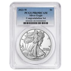 2022-W プルーフ 1ドル アメリカン シルバー イーグル PCGS PR69DCAM