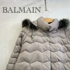 ブルーフォックス BALMAIN ダウンコート BM1403D-93F アウター ダウンジャケット L グレー バルマン レディース ファッションのサムネイル