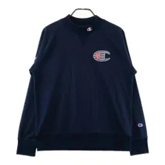 サイズ：LARGE CHAMPION GOLF チャンピオンゴルフ  ハイネック 長袖Tシャツ  ネイビー系 [240101612137] ゴルフウェア メンズ ストスト