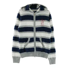 サイズ：L CALLAWAY キャロウェイ  ニット ジップパーカー ボーダー柄 グレー系 [240101615362] ゴルフウェア レディース ストスト