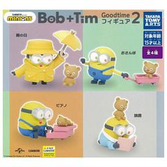 [모두 갖추어져 있습니다!!]미니언즈 Bob+Tim Goodtime 피규어 2 [전 4종 세트(풀 콤프)] 신품 미사용 타카라 토미 아트 완구 모형 장난감 잡화