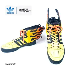 ADIDAS×JEREMY SCOTT WING G43713 スニーカー 23.5cm マルチカラー 炎 レースアップ ハイカット レディース アディダス ジェレミースコット hws02561のサムネイル