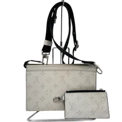 Louis Vuitton タイガラマ ガストン ウエアラブル M30935 モノグラム ホワイト ブラック ショルダーバッグ カード入れ