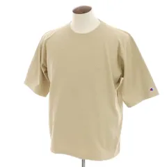 【中古】チャンピオン Champion コットン系 リバースウィーブ型 クルーネック 半袖Ｔシャツ ベージュ【サイズL】【メンズ】