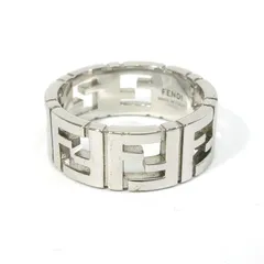 【三重本店】 中古 FENDI | フェンディ 7AJ591B08F0TH0 FFリング / 指輪 カラー：シルバー サイズ：M(約22号) 【135】